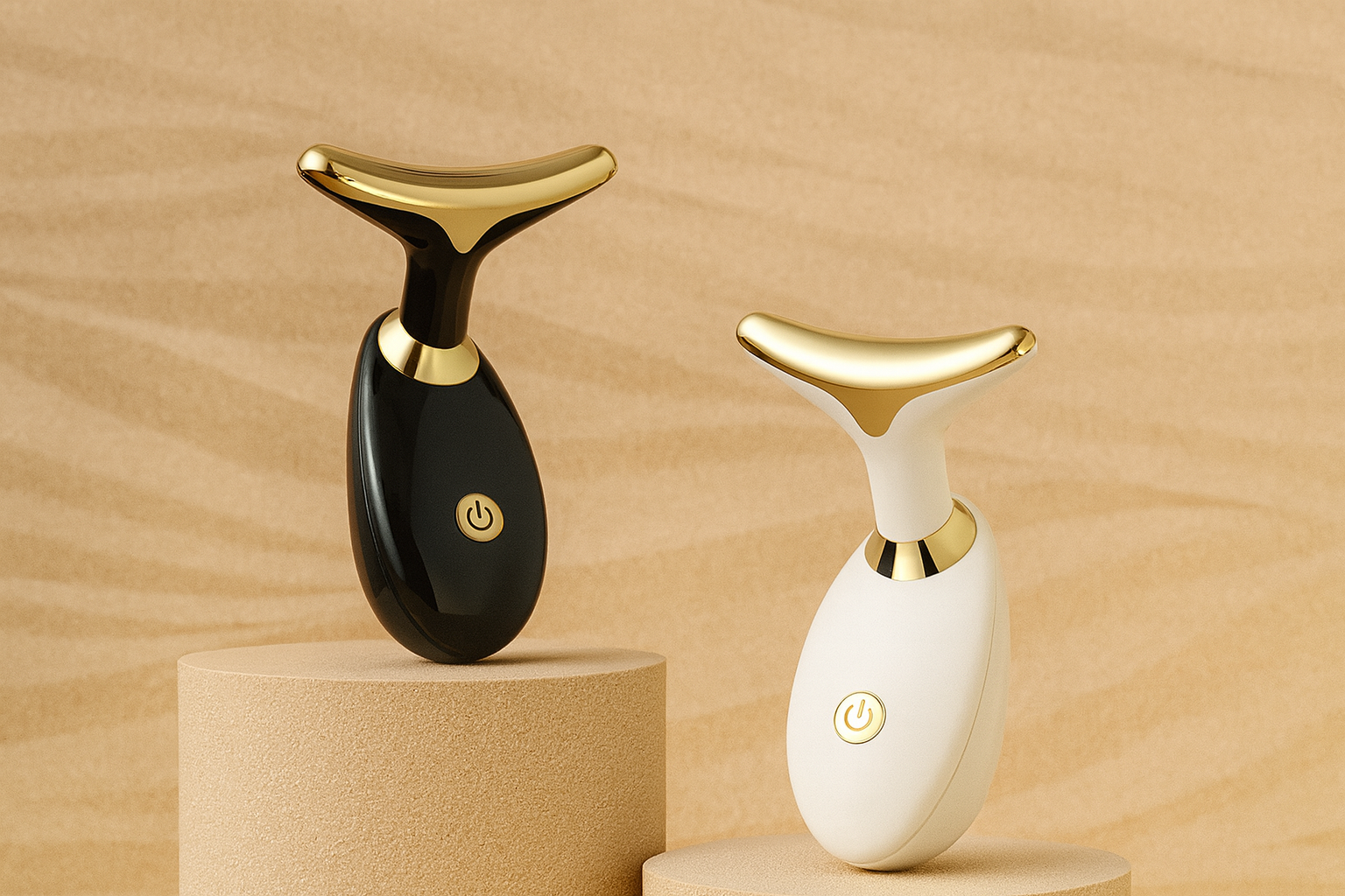 Electric EMS Neck & Face Lifting Device – LED Photon Therapy Massager